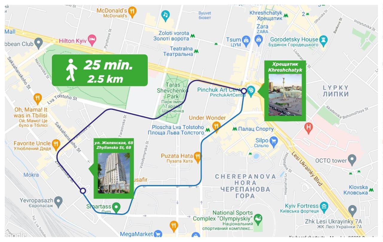 Petrovdom Ж38 In Luxury Apartments At 68 Zhylyanska Street,38 Perlyna Kiev Exterior foto